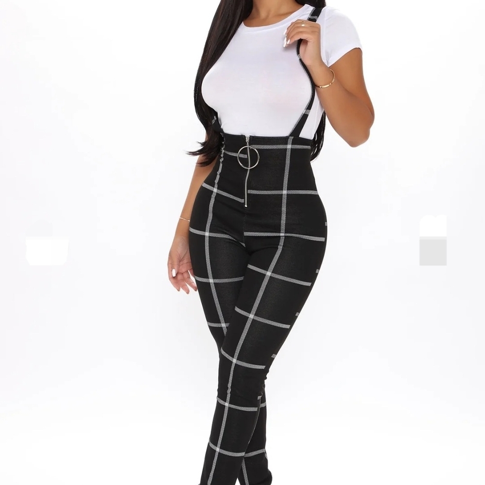 Black and White Jump Through The Ring Women's Jumpsuit